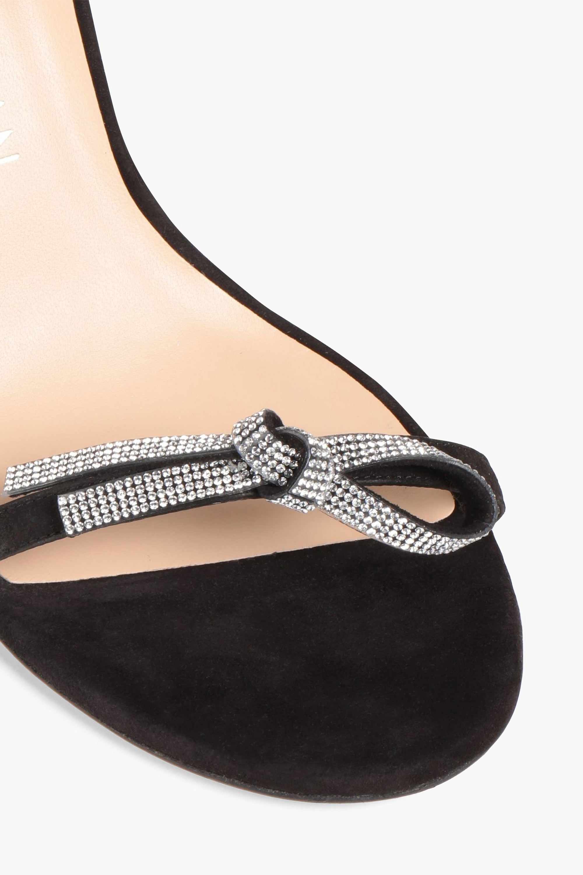 Stuart Weitzman Embellished suede sandals thumbnail