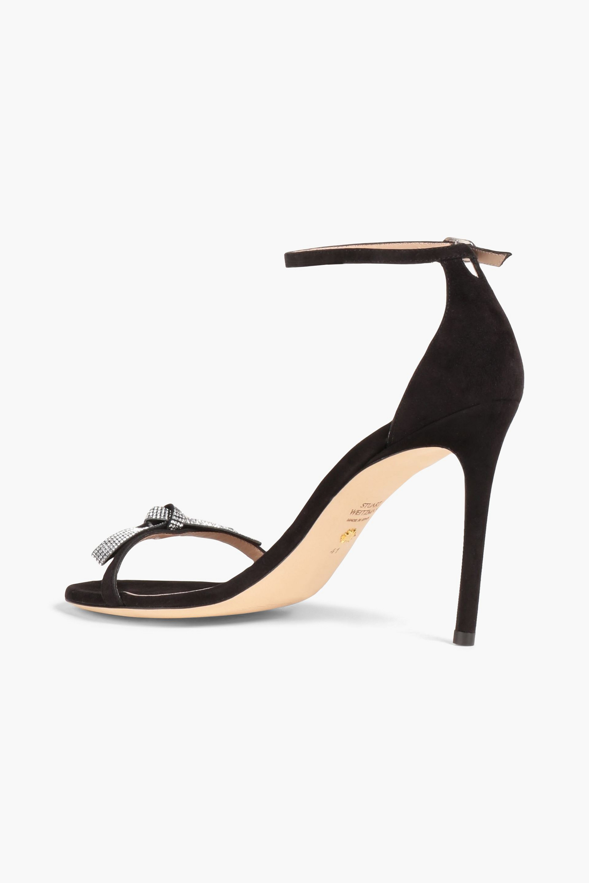 Stuart Weitzman Embellished suede sandals thumbnail