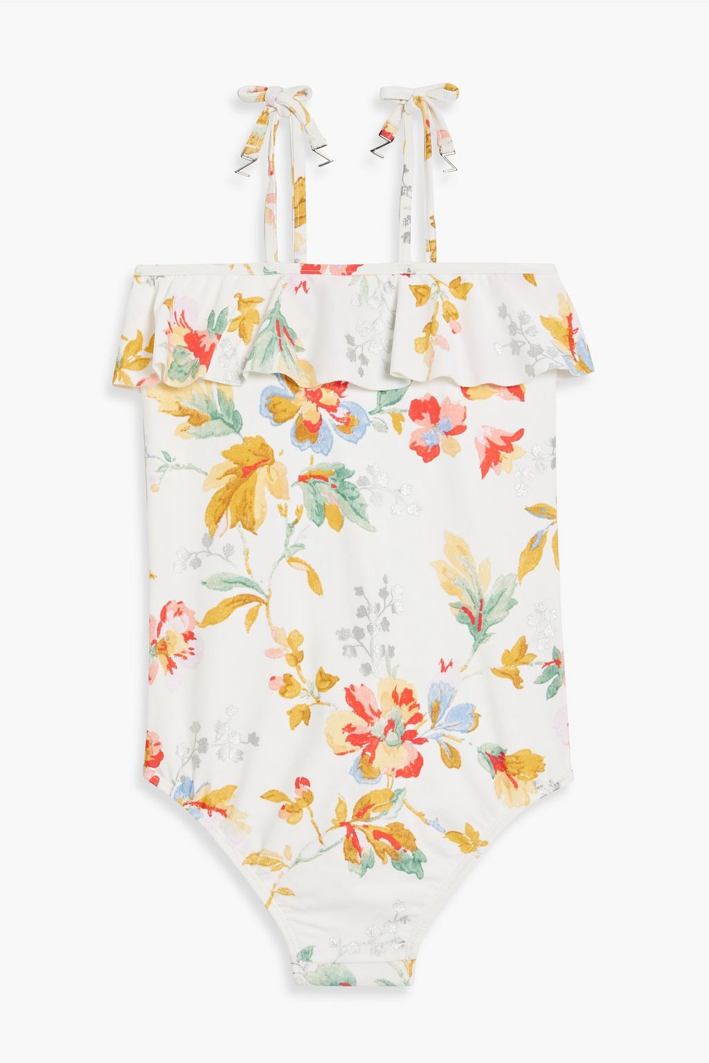 ZIMMERMANN Kids Belle ruffled floral-print swimsuit