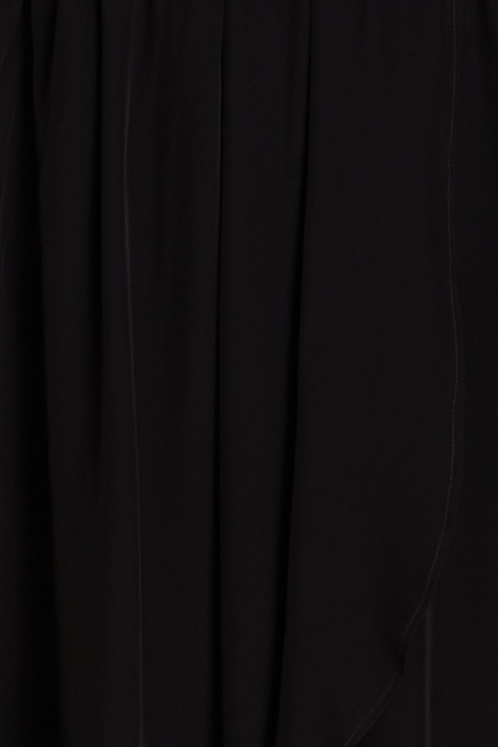 CLAUDIE PIERLOT فستان قصير من قماش كريب دي شين بتصميم ملتف وملموم