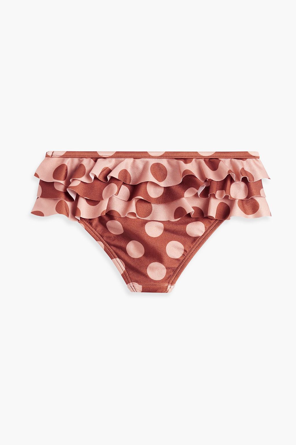 ZIMMERMANN Kids Primrose ruffled polka-dot bikini briefs