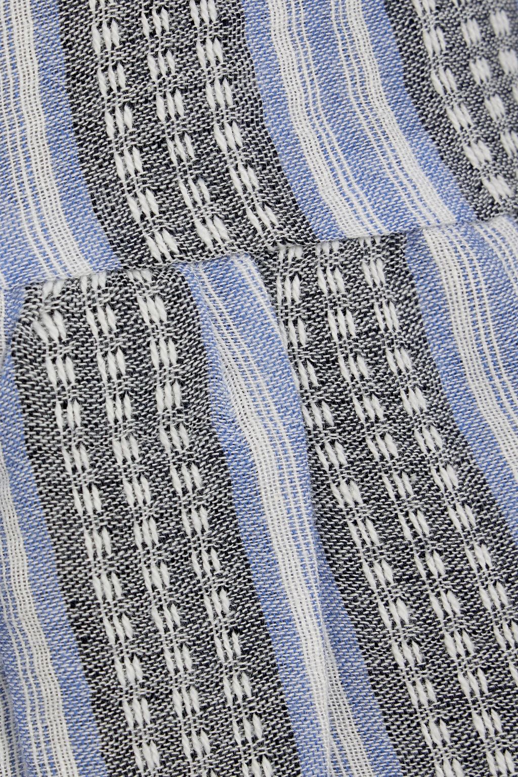 ZIMMERMANN Kids Zephyr tiered cotton and linen-blend jacquard dress