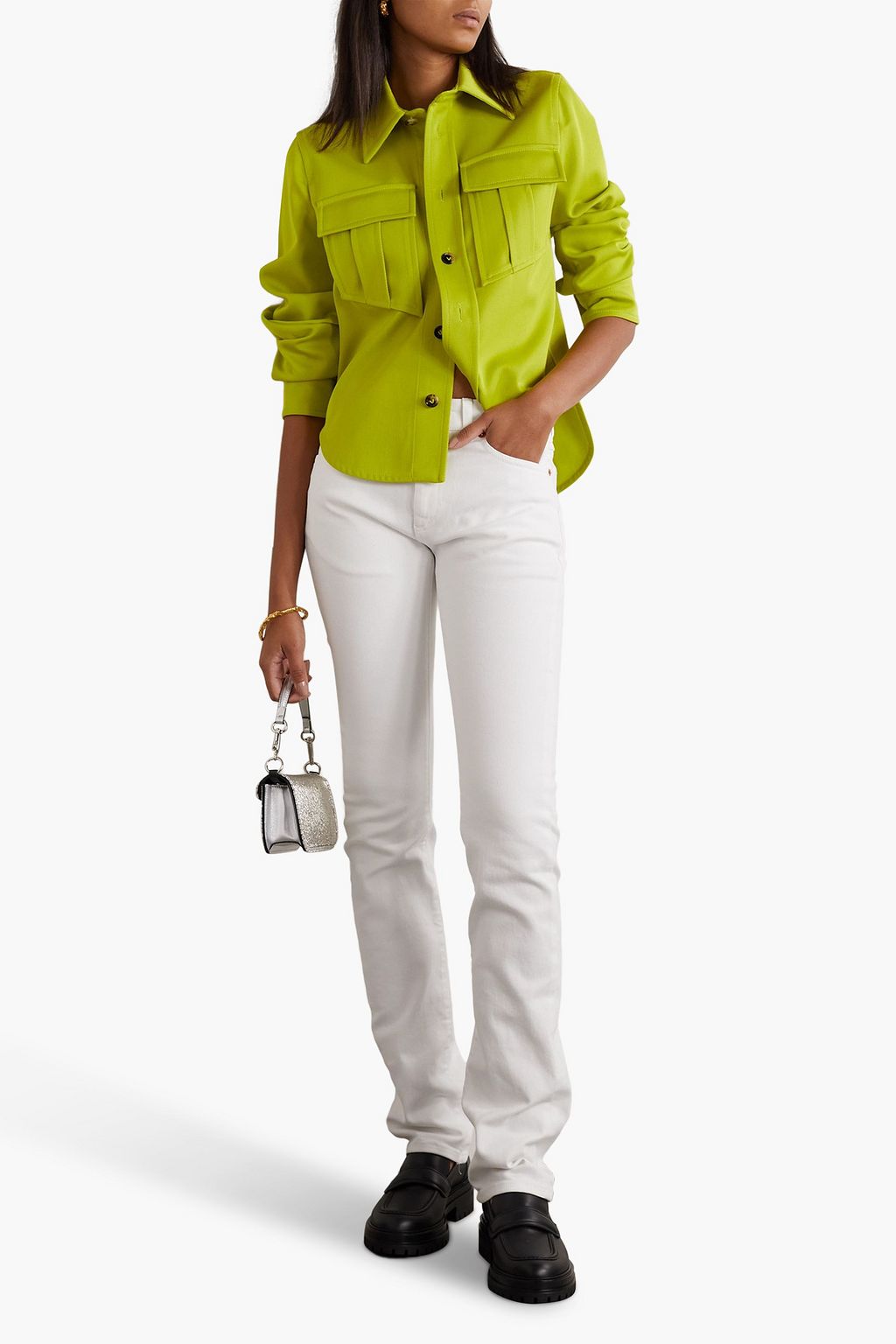 VALENTINO GARAVANI Embellished mid-rise skinny jeans