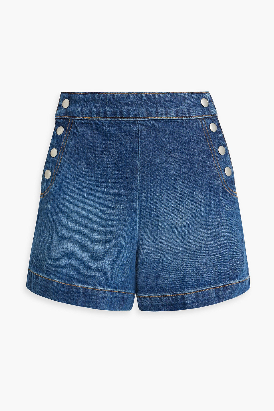 Sailor Snap denim shorts