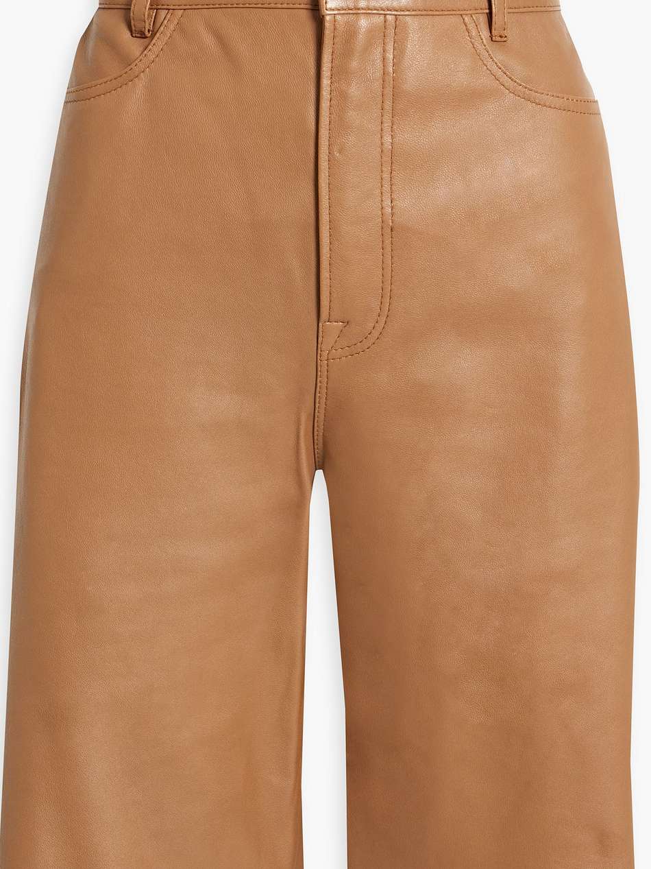 leather shorts