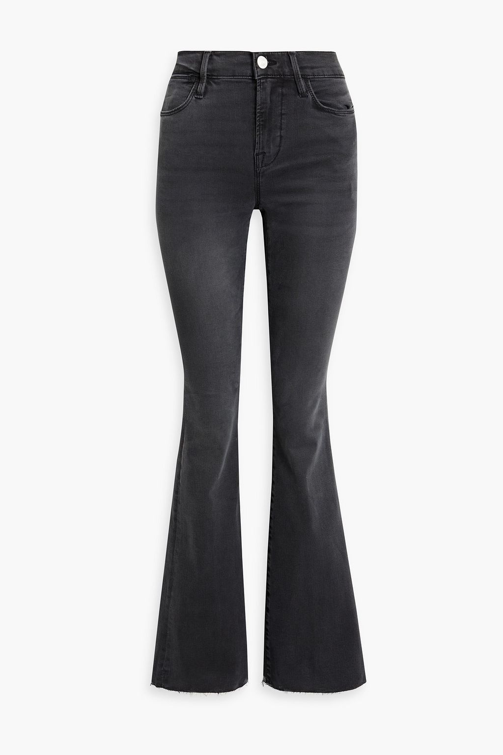 Finer Feelings Mid Rise Flare Jeans - Black Wash