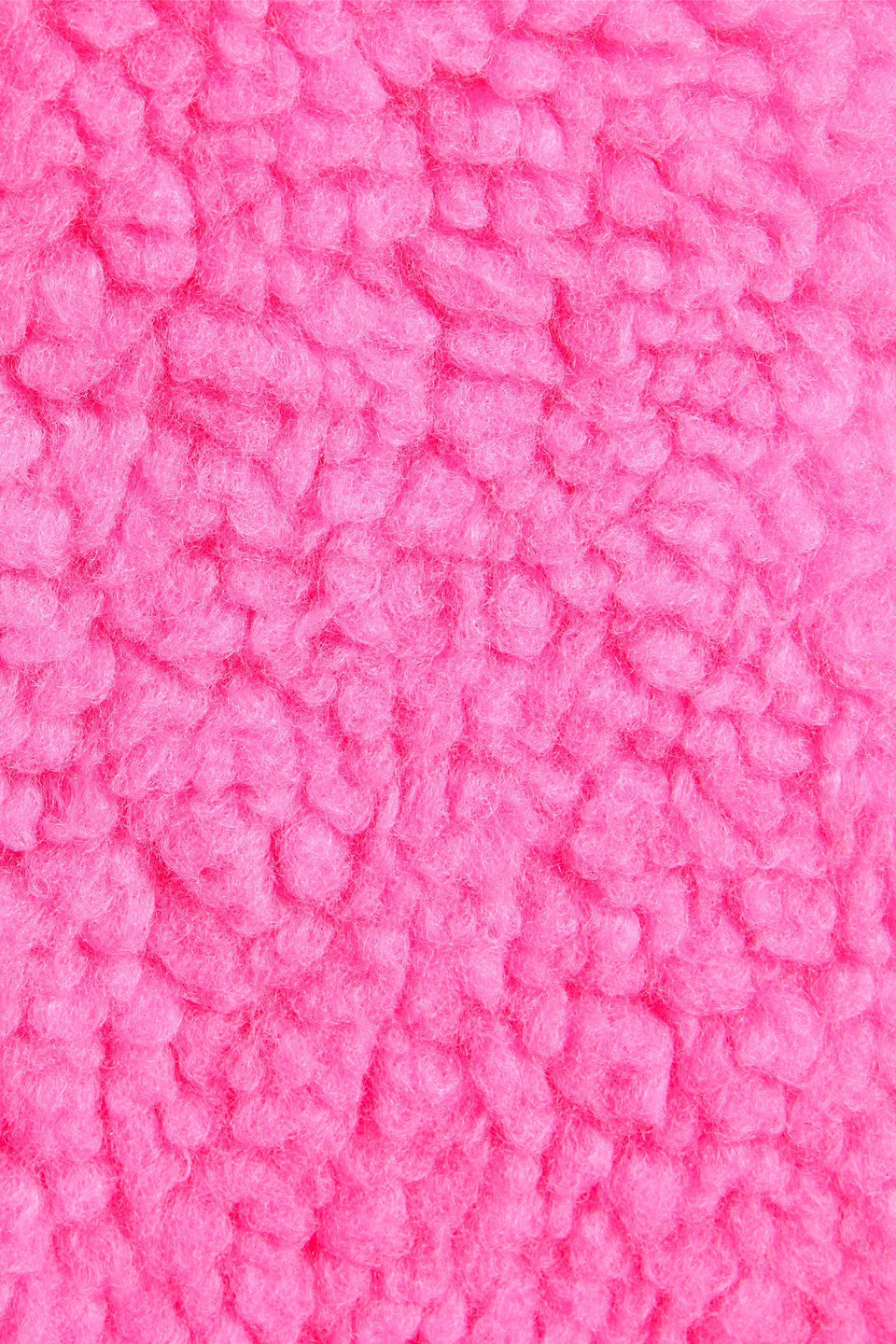 Stand Studio Gwen Faux Shearling Coat In Bright Pink