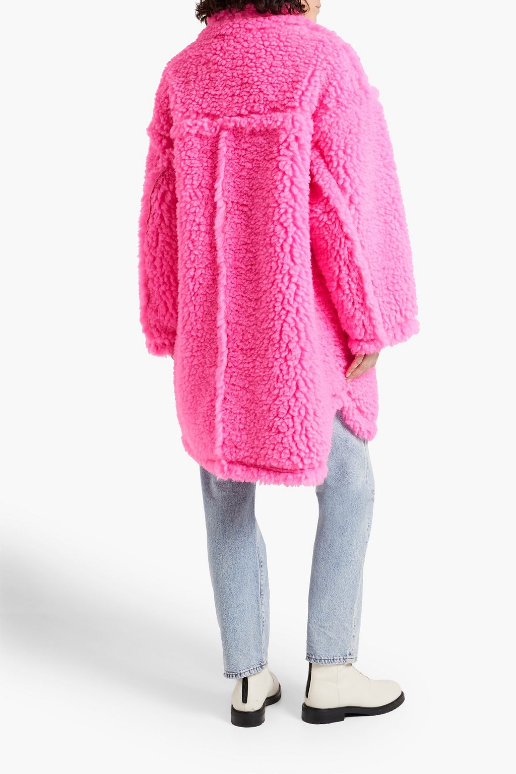 STAND STUDIO Gwen oversized faux shearling coat