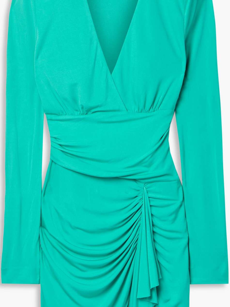 riccardo ruched stretch-jersey mini dress