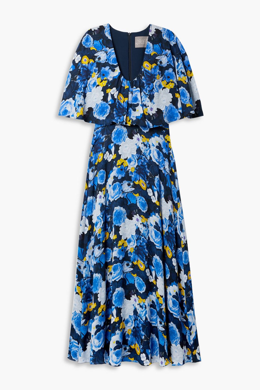 Floral print georgette maxi dress
