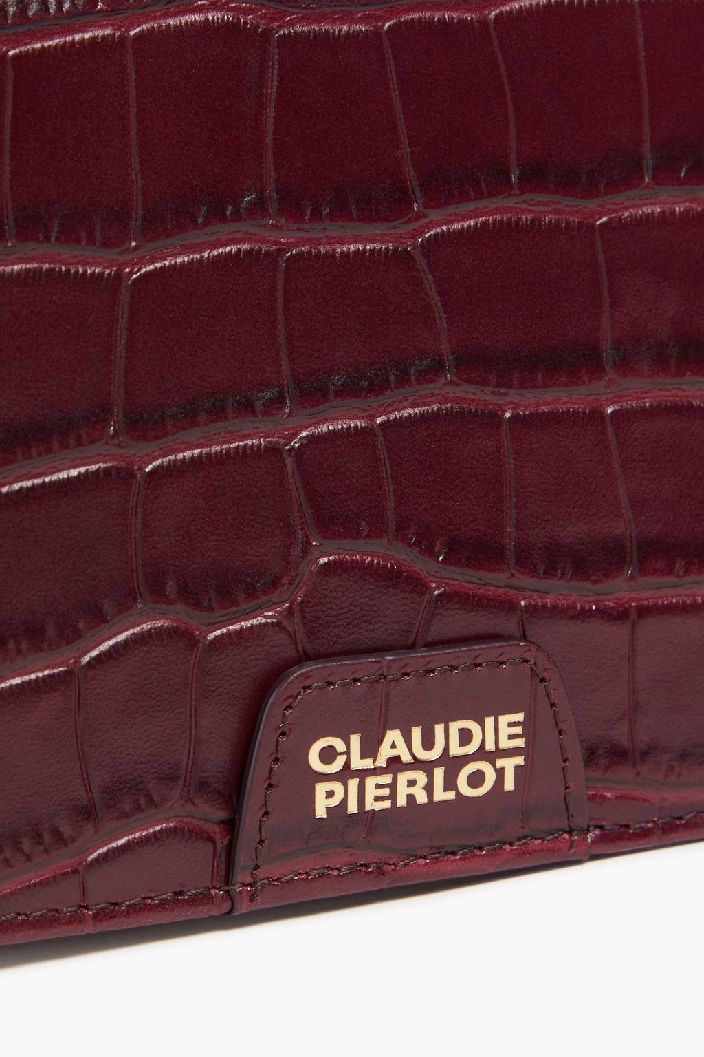 CLAUDIE PIERLOT Anis croc-effect leather wallet