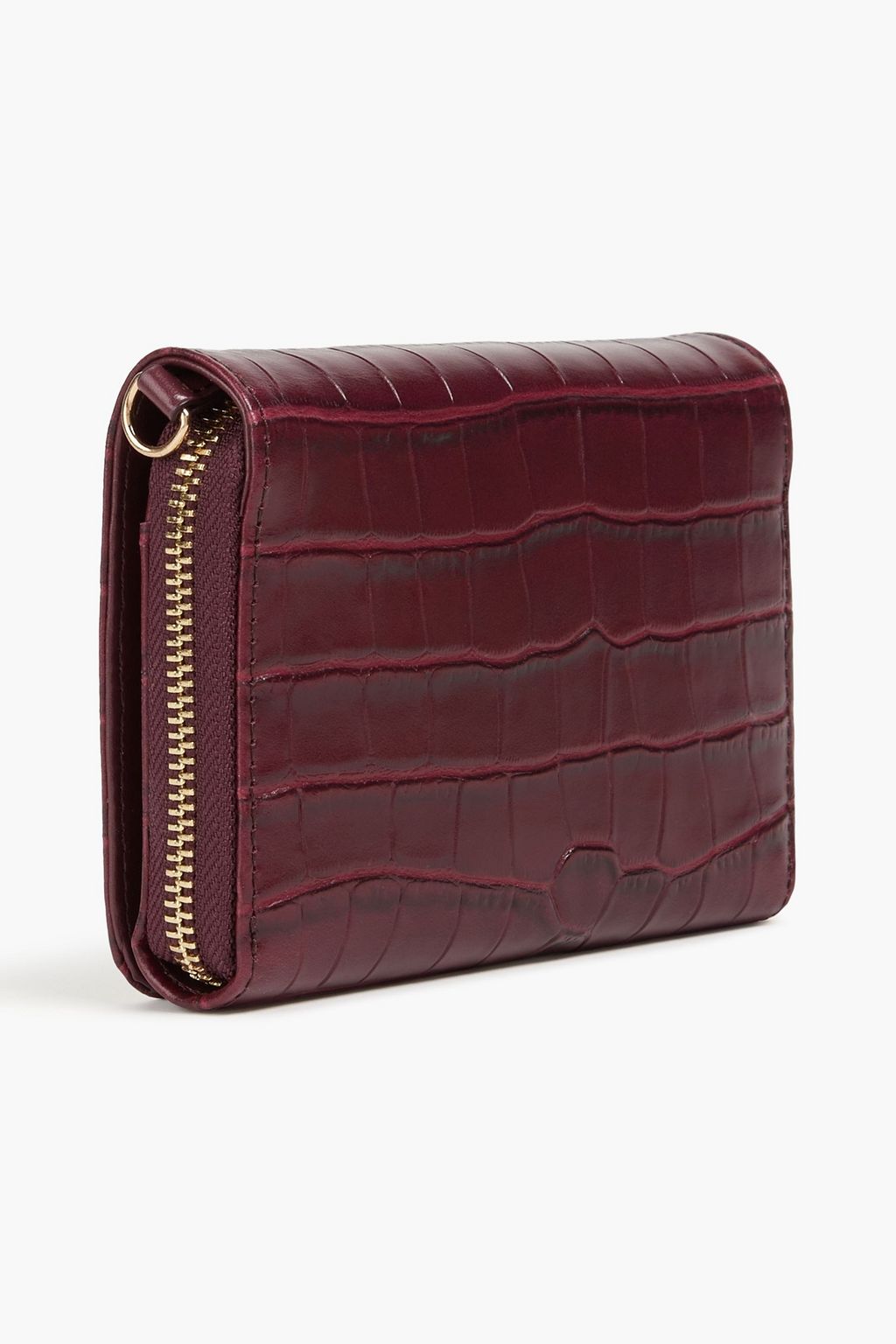 CLAUDIE PIERLOT Anis croc-effect leather wallet