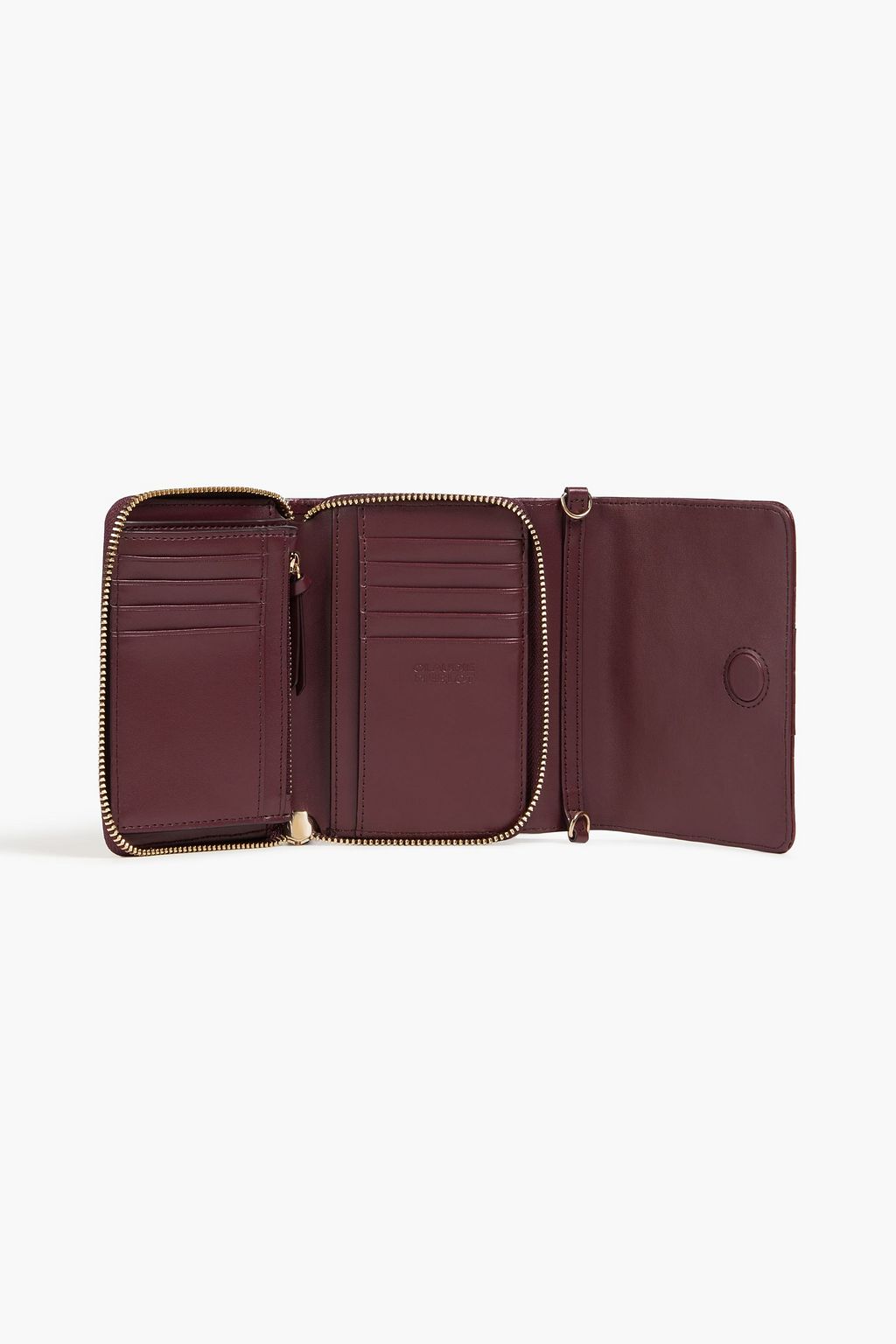 CLAUDIE PIERLOT Anis croc-effect leather wallet
