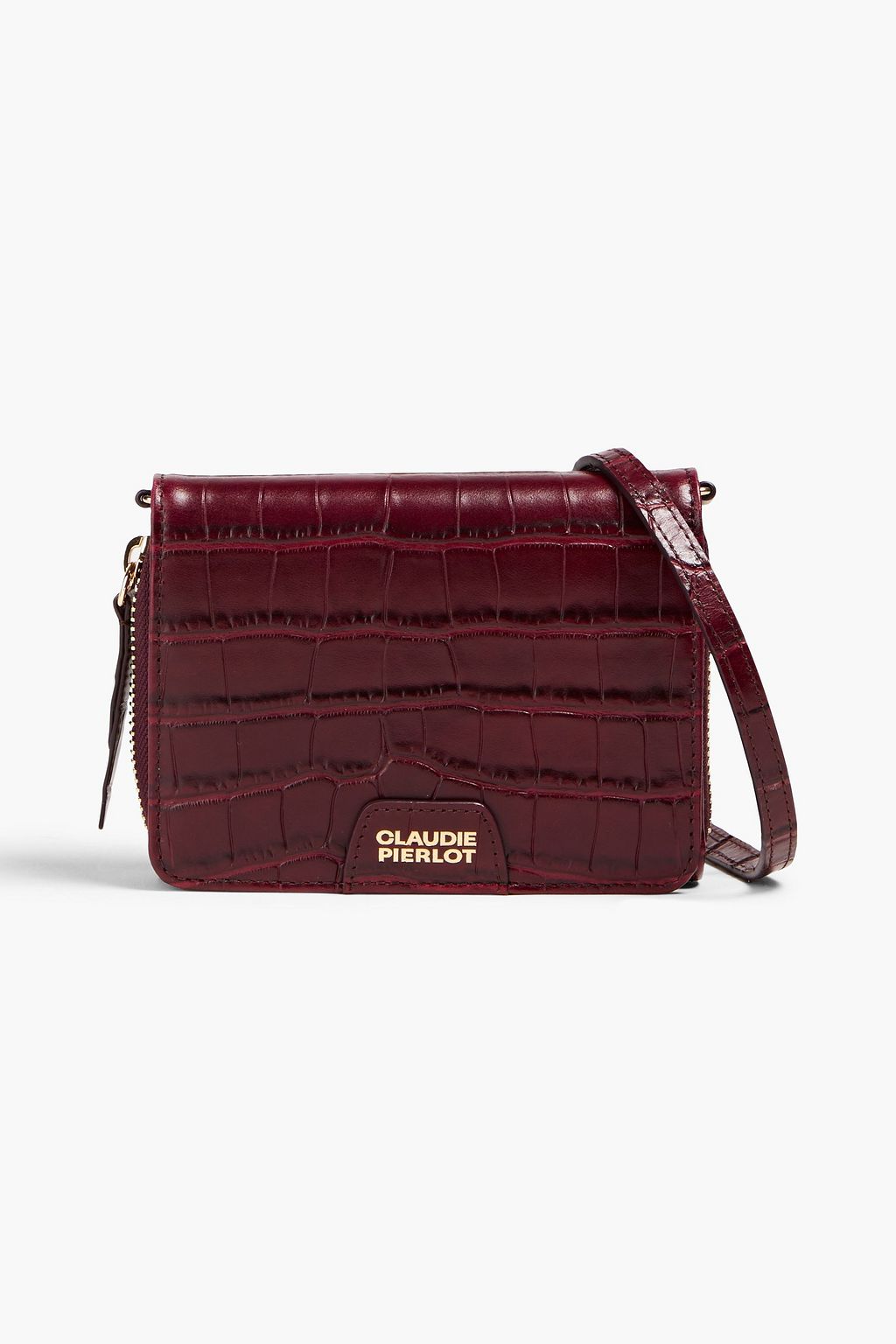 CLAUDIE PIERLOT Anis croc-effect leather wallet
