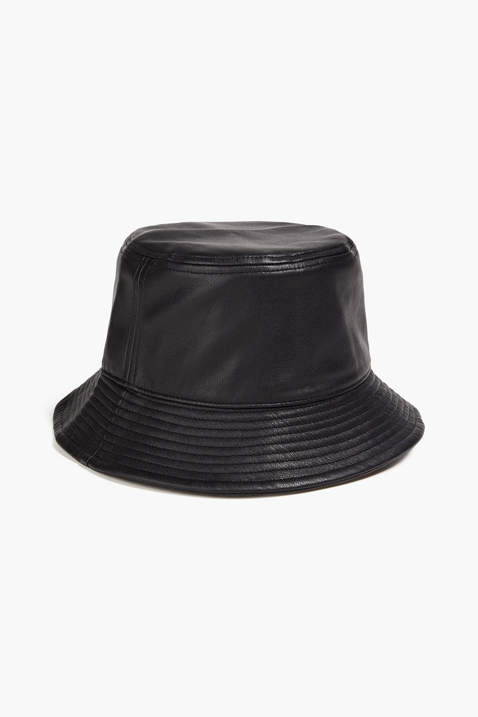 STAND STUDIO FAUX LEATHER BUCKET HAT