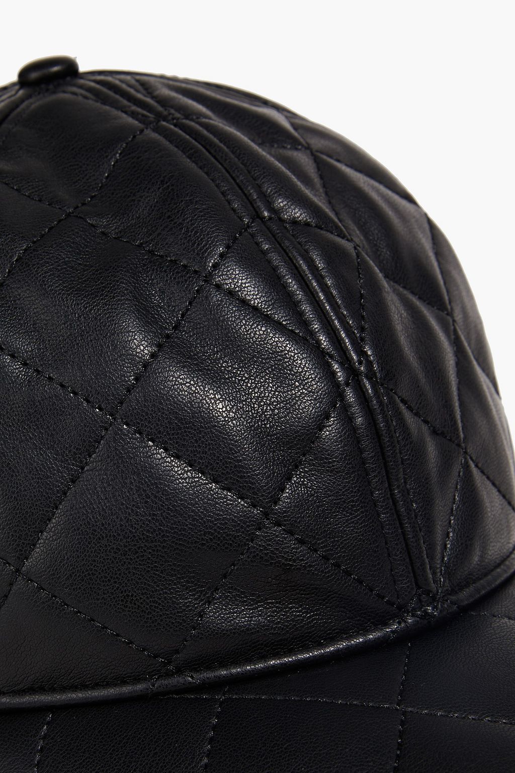 STAND STUDIO Cia Baseballcap aus gestepptem Kunstleder