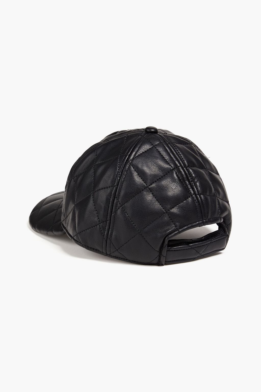 STAND STUDIO Cia Baseballcap aus gestepptem Kunstleder
