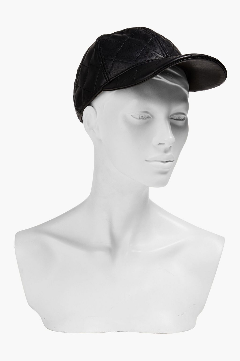 STAND STUDIO Cia Baseballcap aus gestepptem Kunstleder