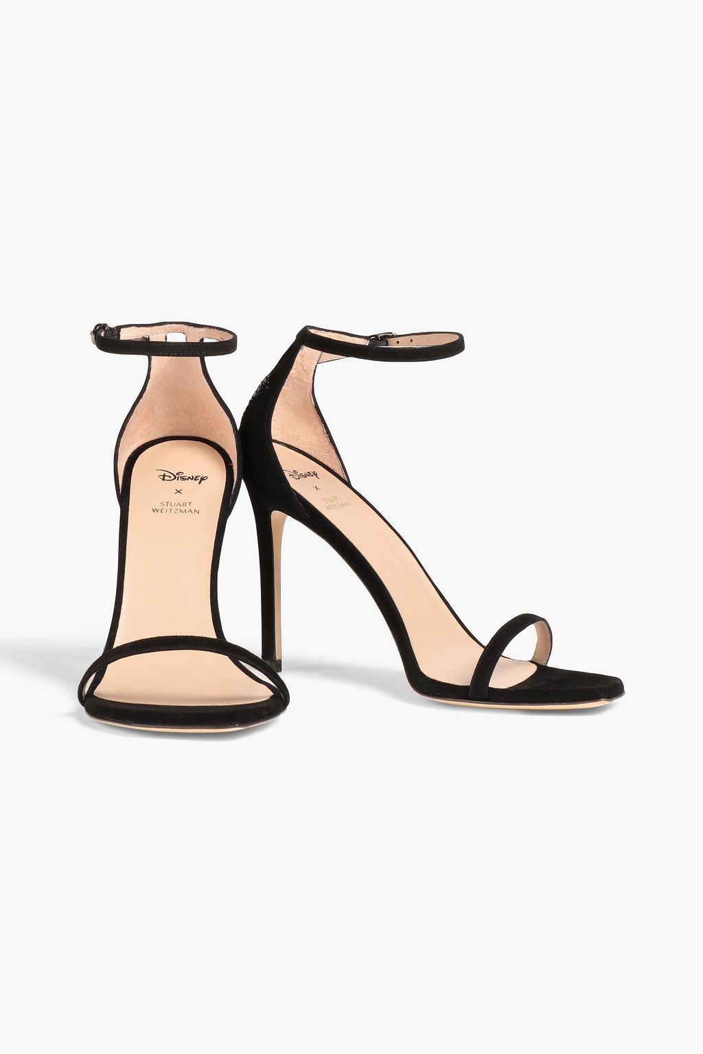 STUART WEITZMAN صندل «+ ديزني» من جلد السويد مزين بالكريستال