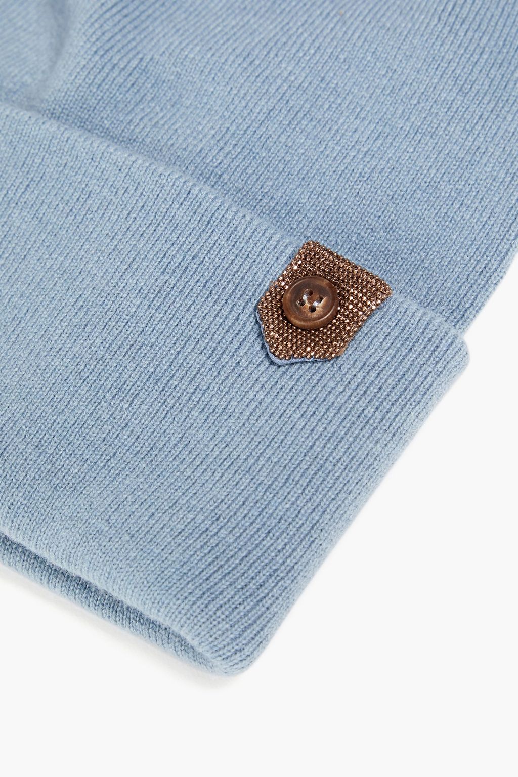 BRUNELLO CUCINELLI Bead-embellished cashmere beanie