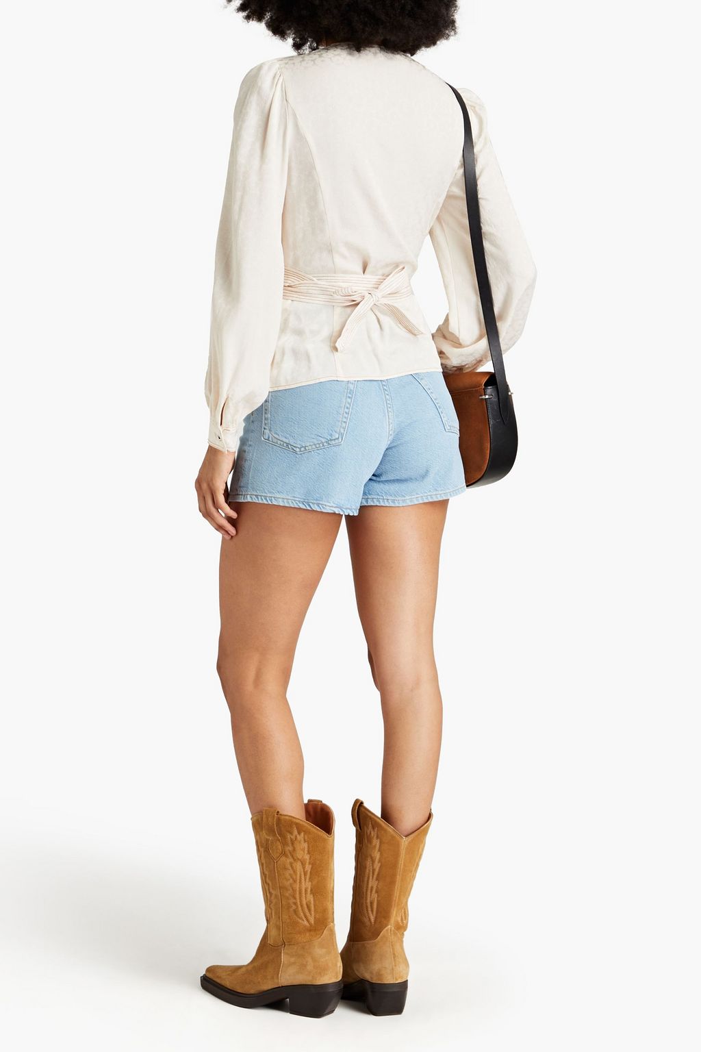 CLAUDIE PIERLOT ジャカード ラップブラウス