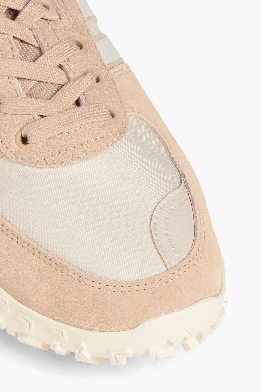 ADIDAS ORIGINALS حذاء سنيكرز "Retropy F2" من الجلد السويدي ونسيج بحبكة مطاطية