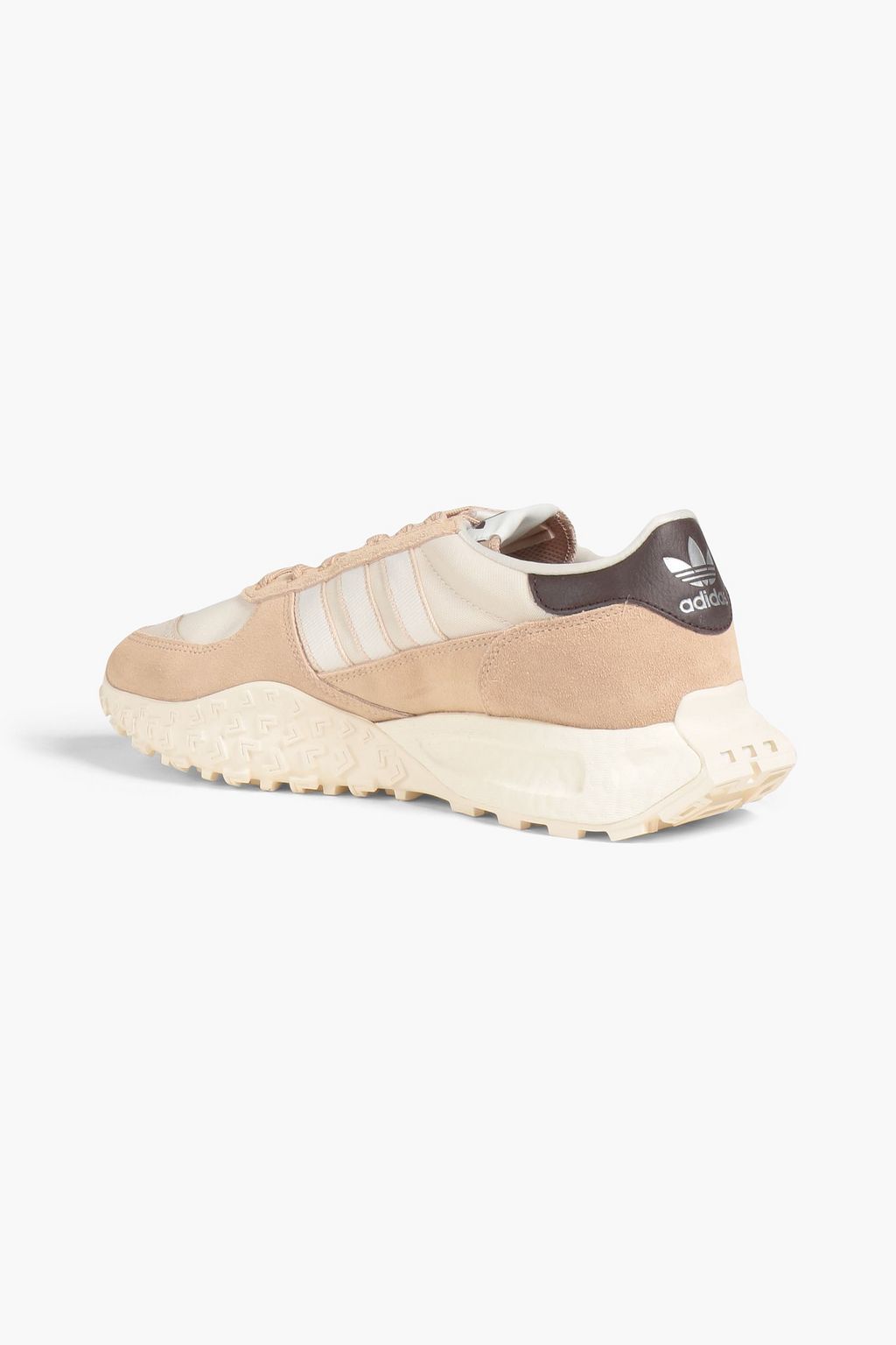 ADIDAS ORIGINALS حذاء سنيكرز "Retropy F2" من الجلد السويدي ونسيج بحبكة مطاطية