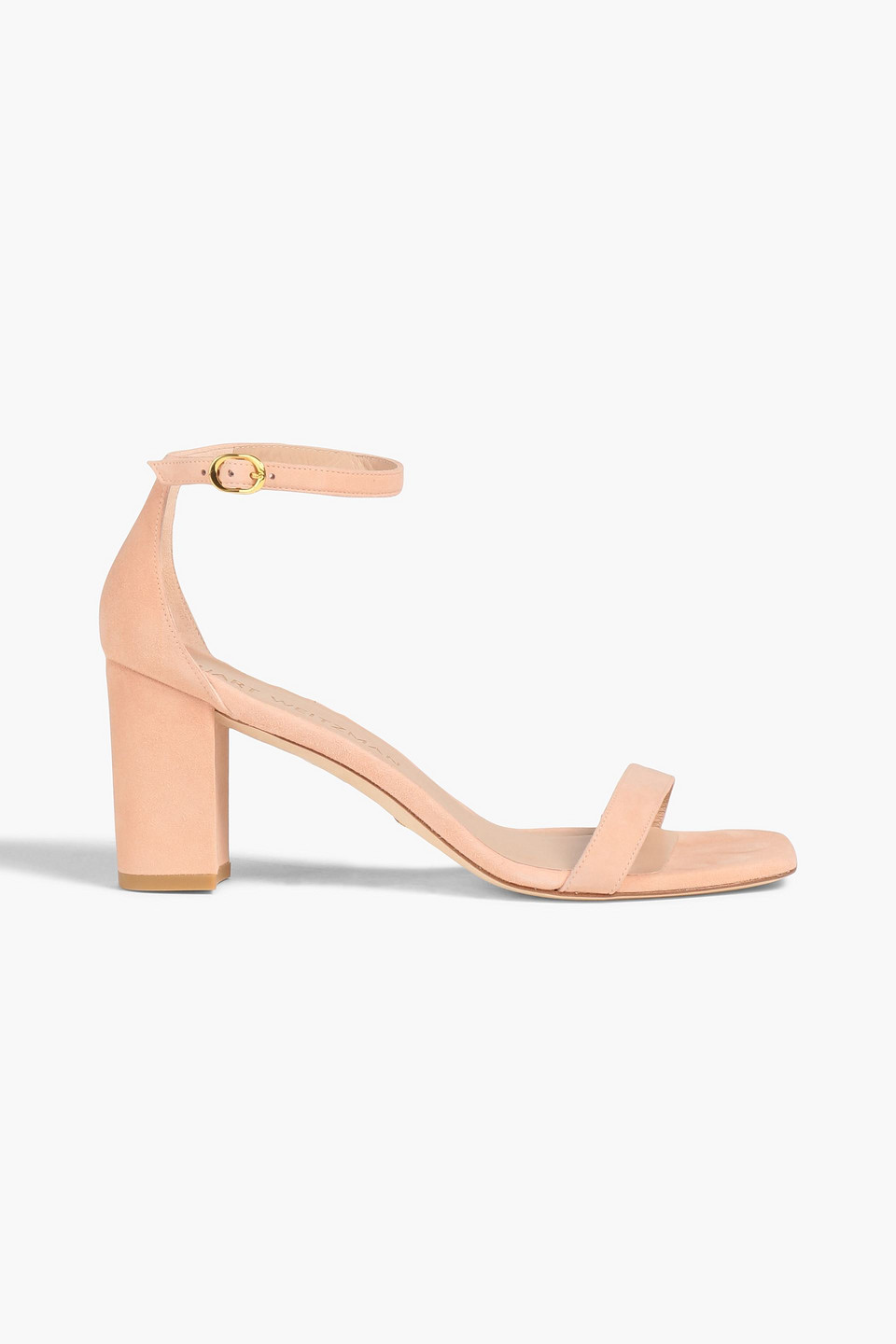 Stuart Weitzman Sandalen Aus Veloursleder In Blush