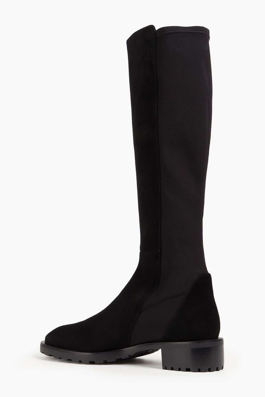 STUART WEITZMAN Microstretch and suede knee boots