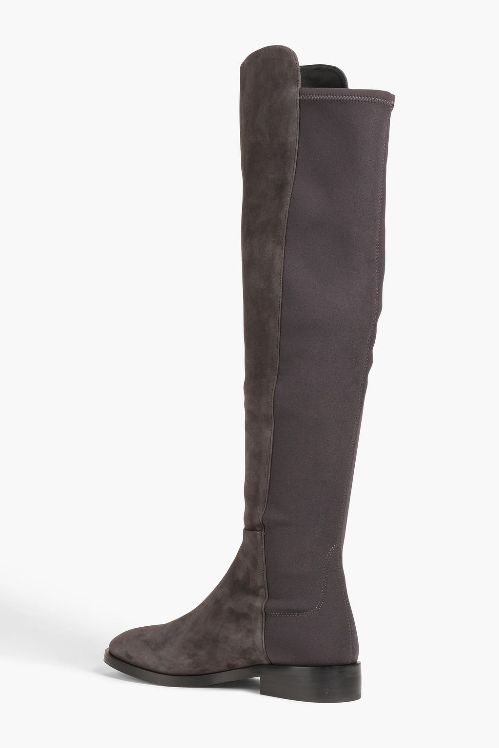 STUART WEITZMAN Microstretch and suede over-the-knee boots