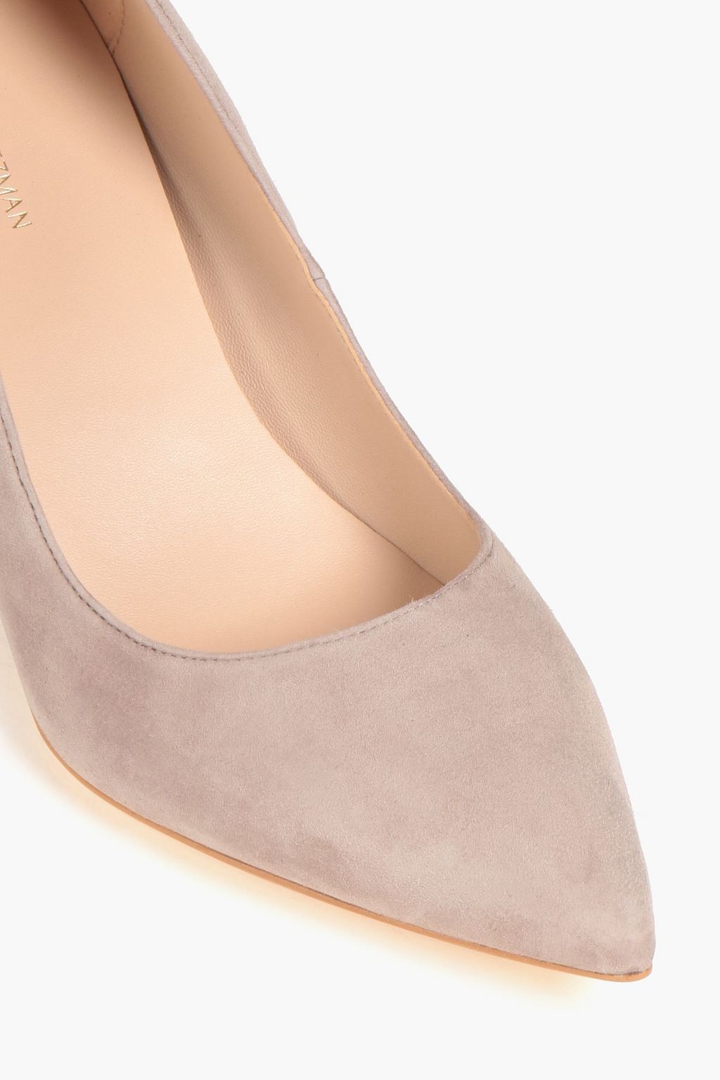 STUART WEITZMAN حذاء بامب 'آفي' من جلد السويد بكعب مقاس 75