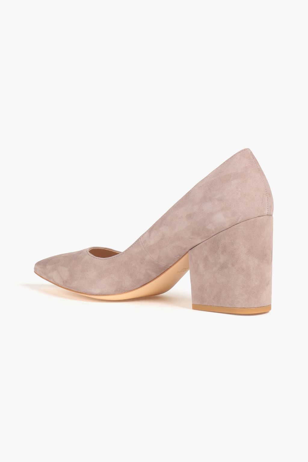 STUART WEITZMAN حذاء بامب 'آفي' من جلد السويد بكعب مقاس 75