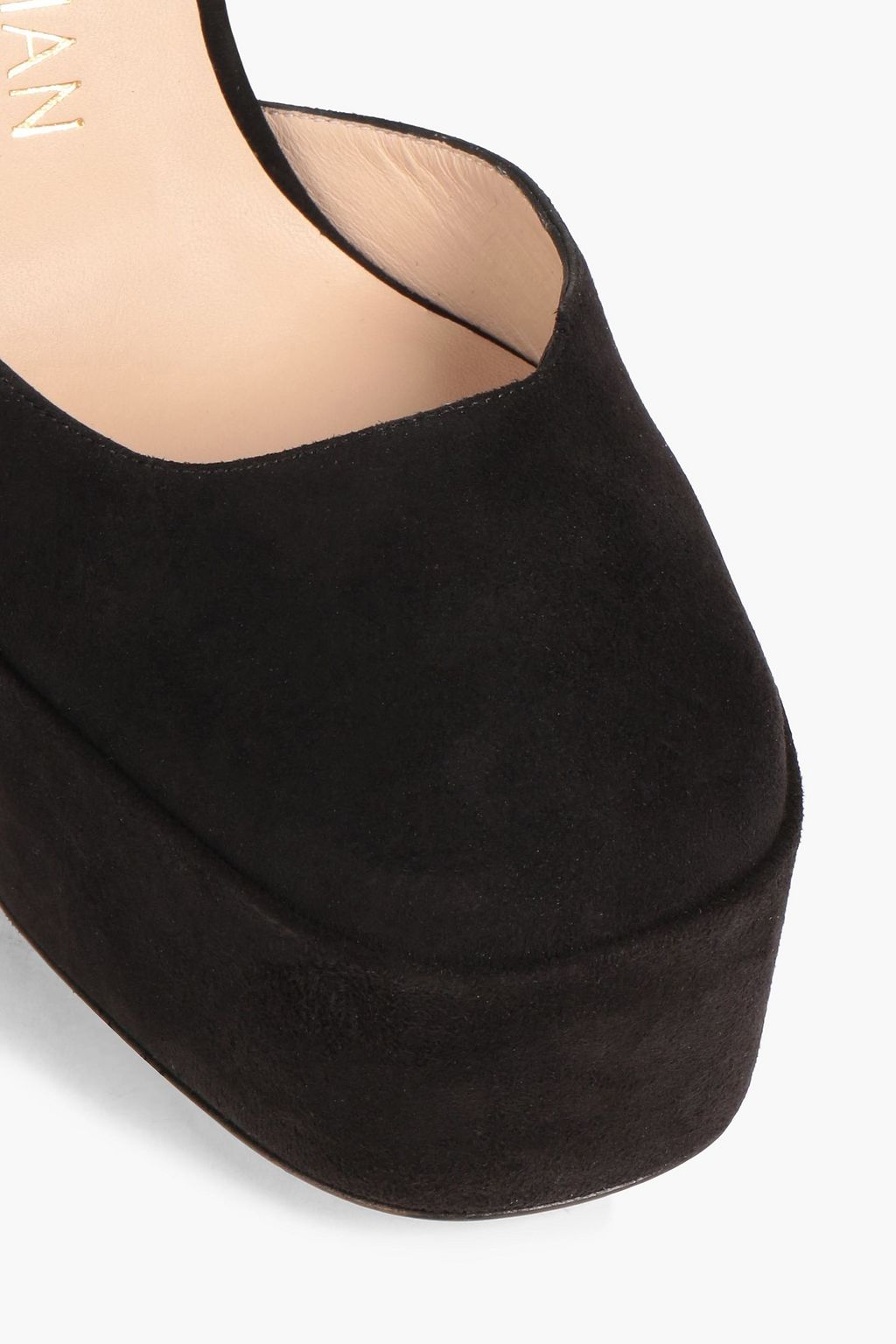 STUART WEITZMAN Sky High 145 suede platform pumps