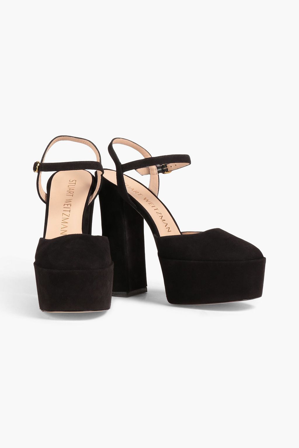 STUART WEITZMAN Sky High 145 suede platform pumps