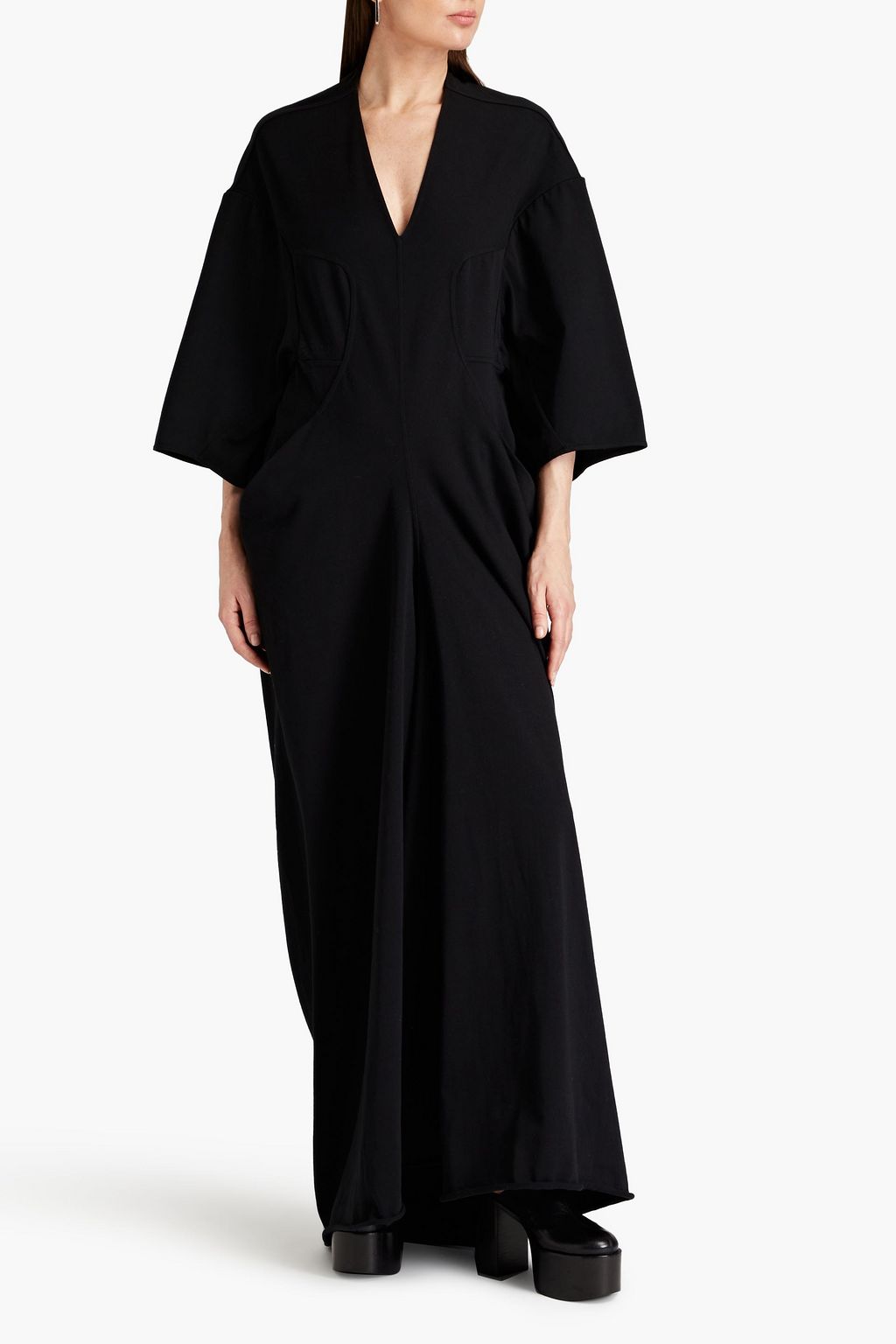 RICK OWENS コットンジャージー マキシワンピース