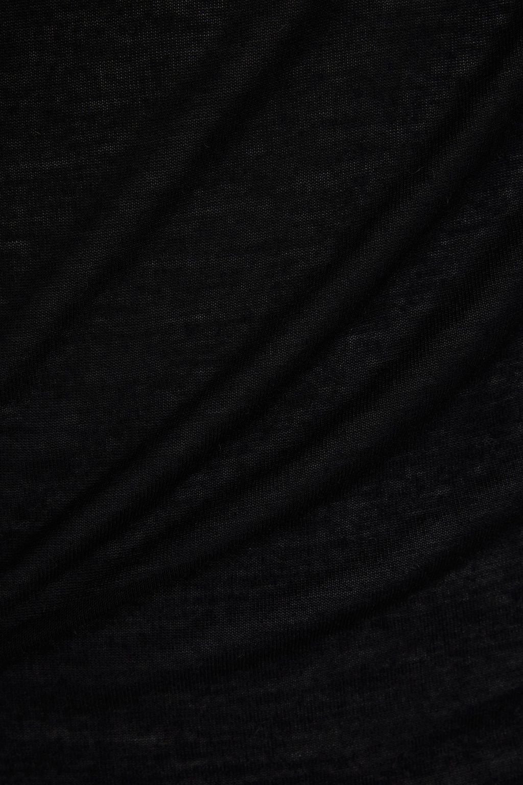 RICK OWENS 개더 디테일 저지 맥시 드레스