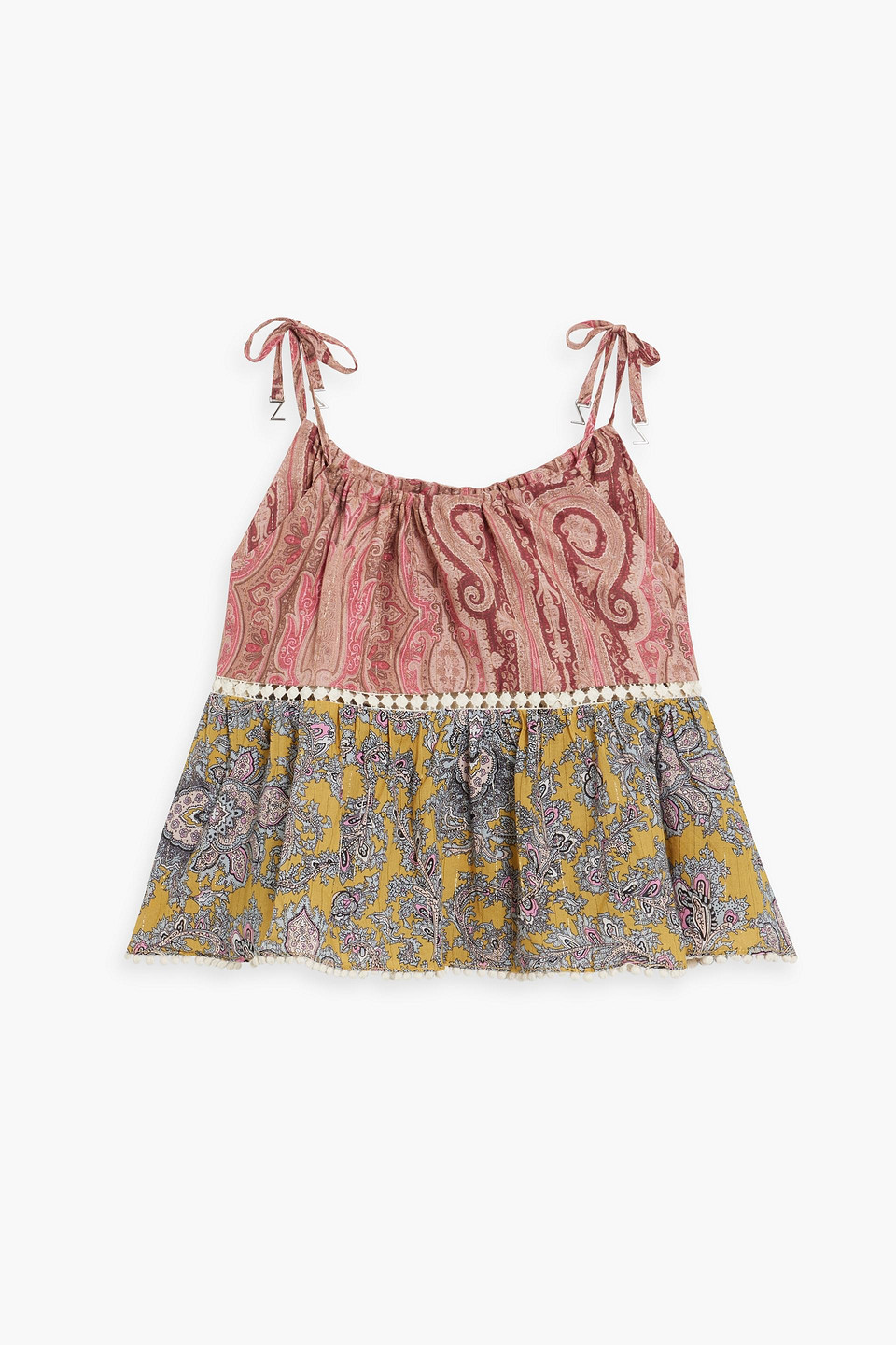 Zimmermann Babies' Kids Realm Paisley-print Cotton Top In Marigold