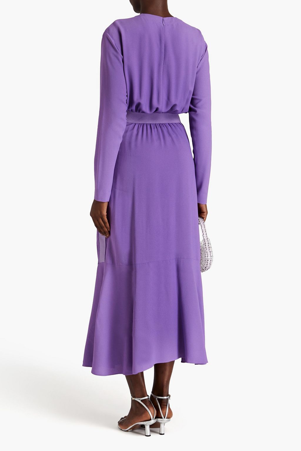 STELLA MCCARTNEY Magnolia cutout twisted crepe midi dress