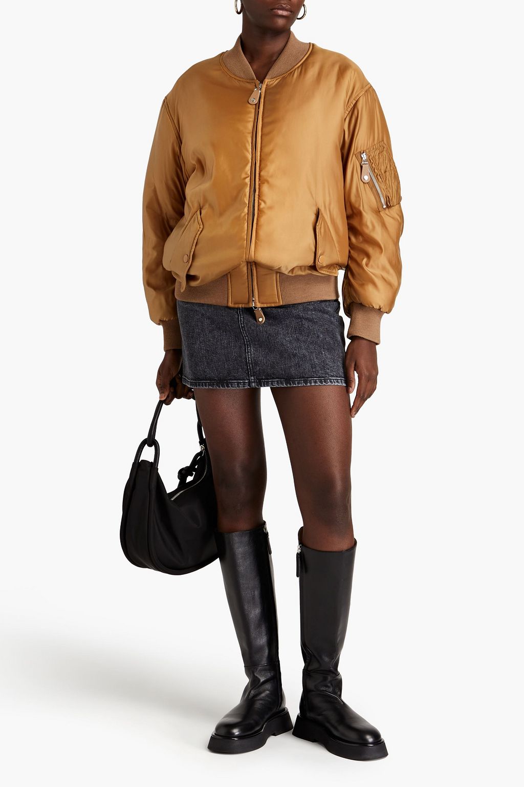STELLA MCCARTNEY Vina oversized shell bomber jacket