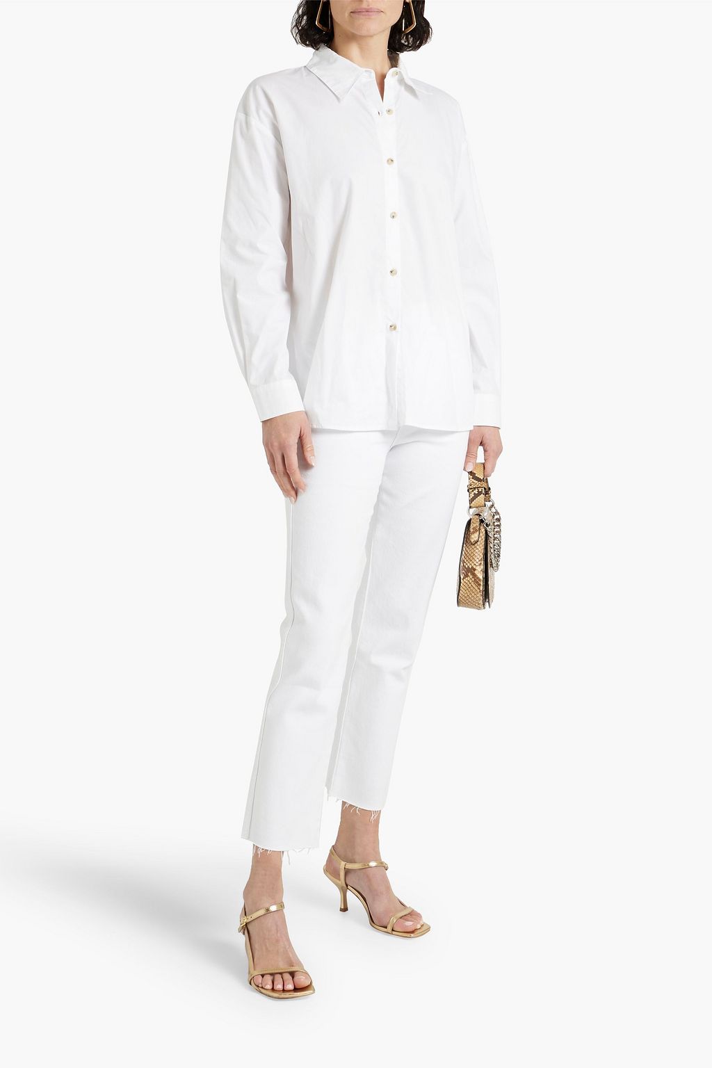 BA&SH Darla cotton-poplin shirt
