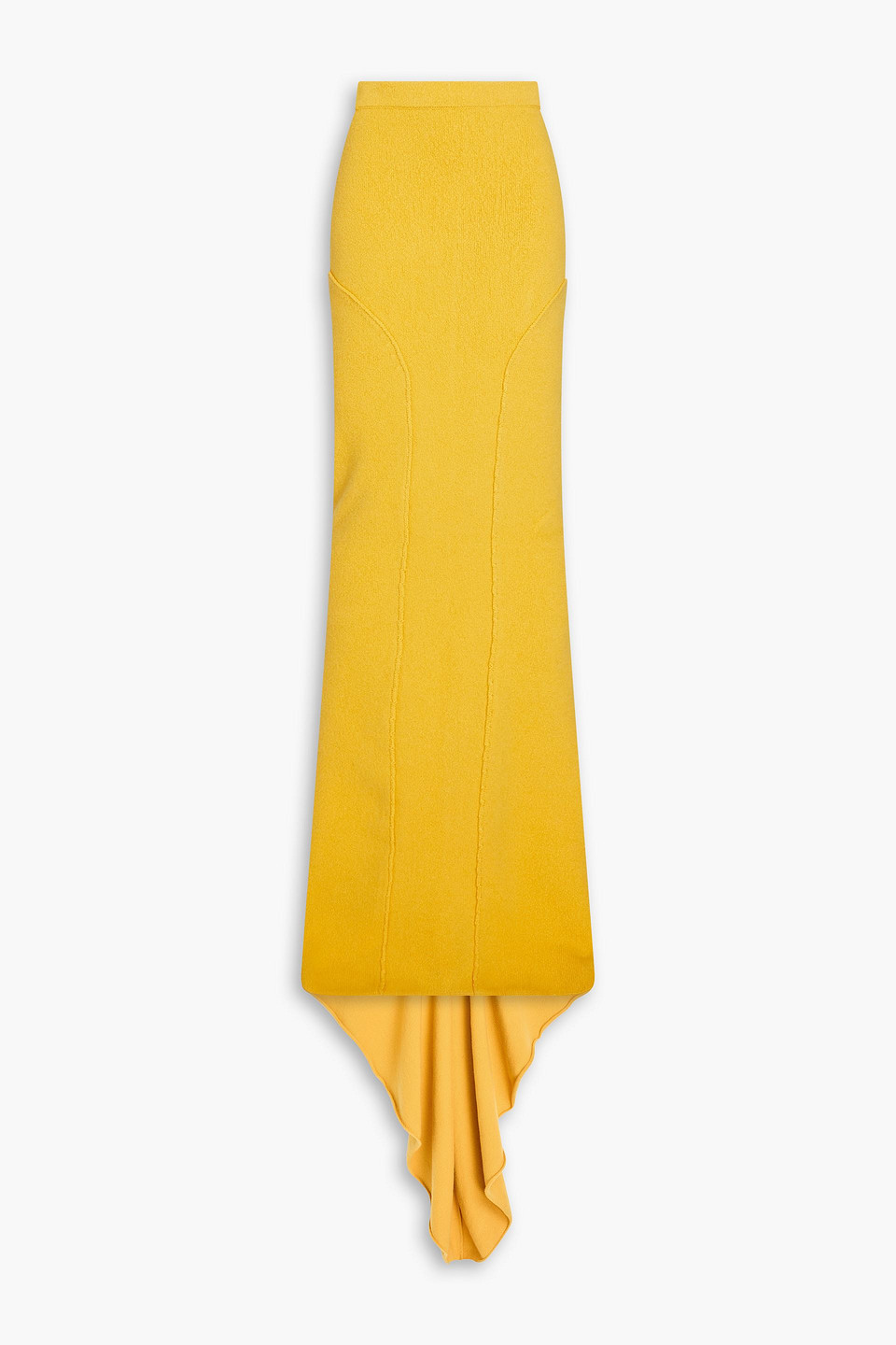Rick Owens - Cashmere-blend maxi skirt - Yellow - M