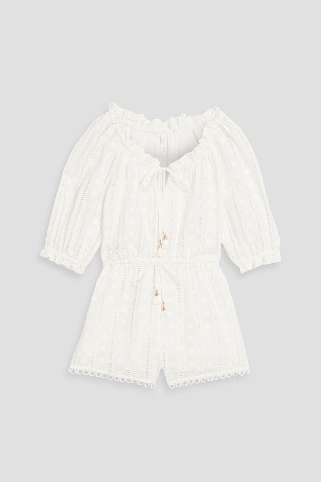 White cotton playsuit sale