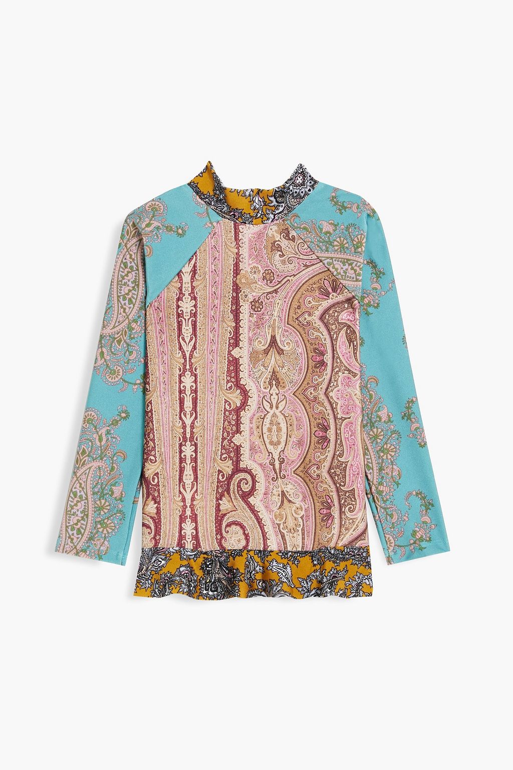 ZIMMERMANN Kids Realm ruffled printed rash guard