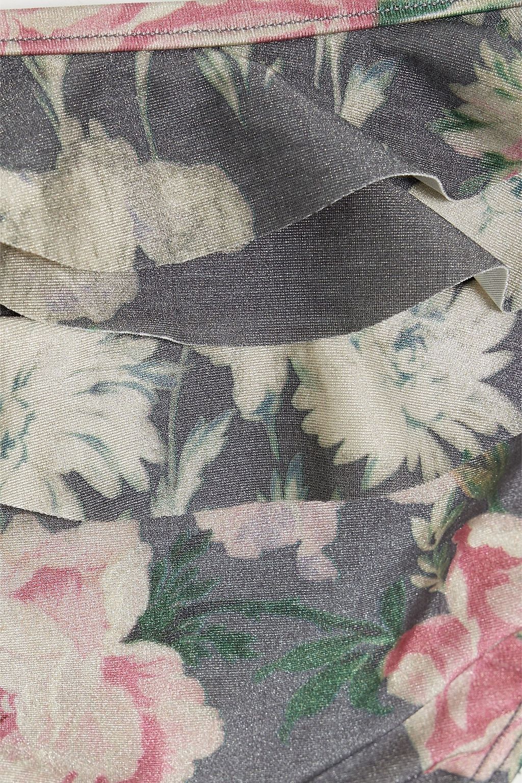 ZIMMERMANN Kids Iris ruffled floral-print bikini