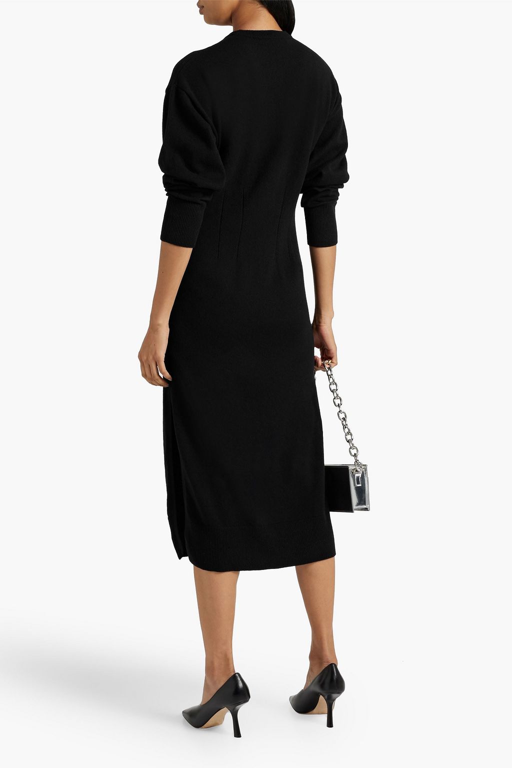 ANOTHER TOMORROW Cashmere and wool-blend midi dress