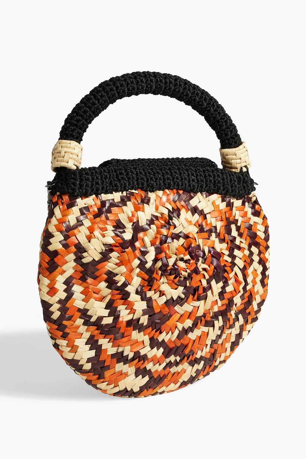 CATARINA MINA Carnaúba crochet and faux raffia tote
