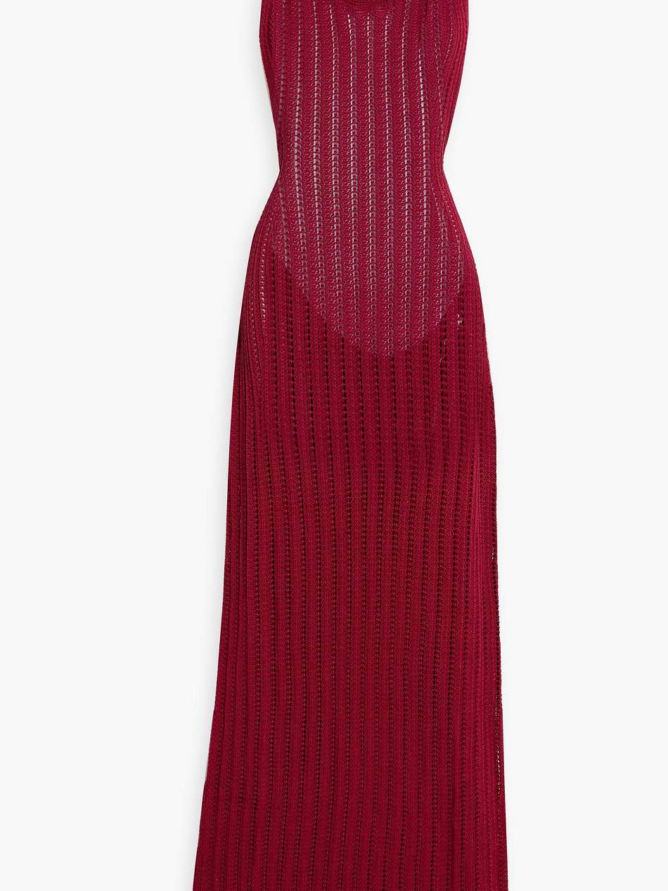 north open-knit pima cotton maxi dress