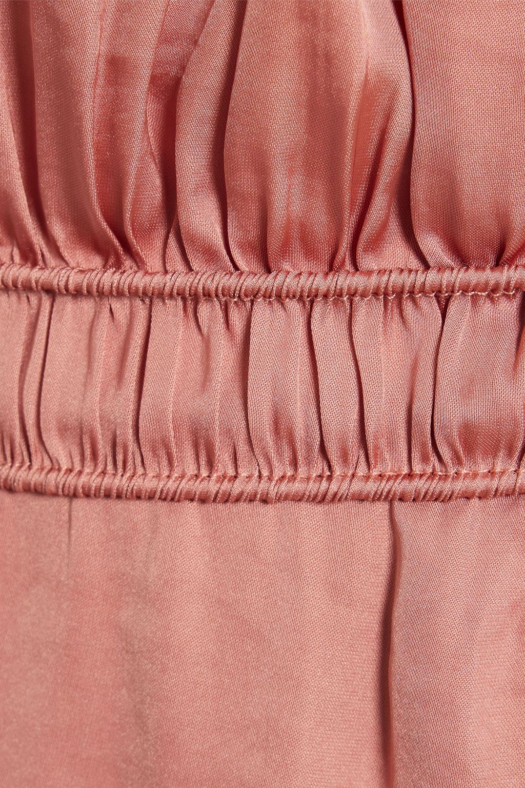 BA&SH Yanis button-detailed satin midi slip dress
