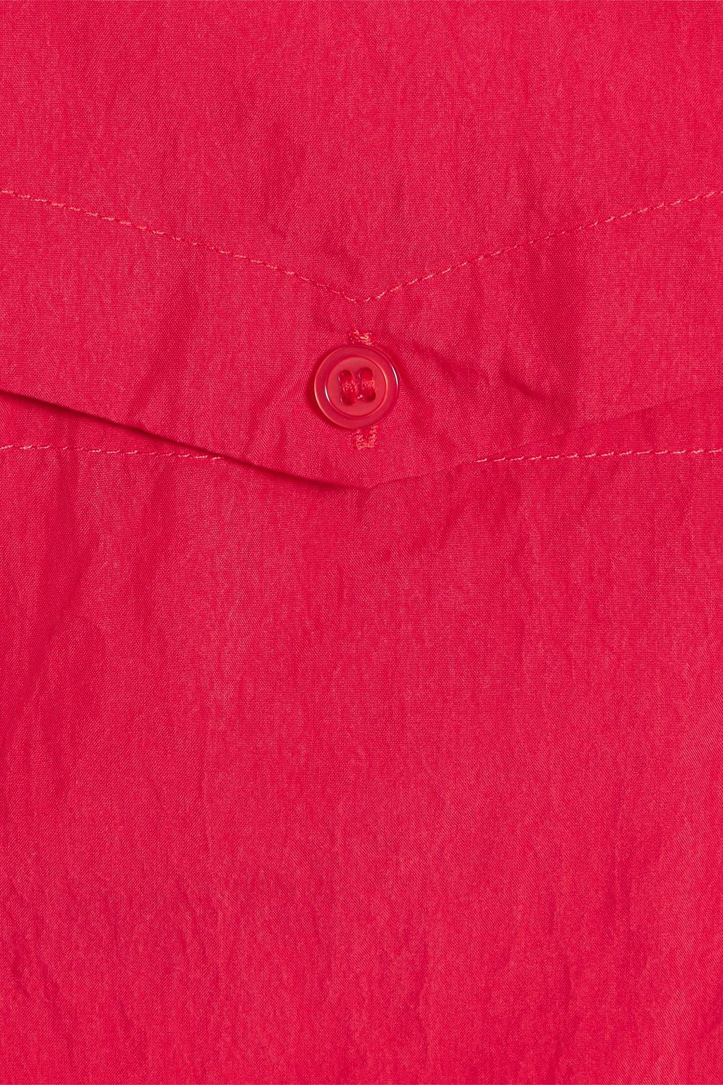 BA&SH Pearl belted Lyocell-blend poplin mini shirt dress