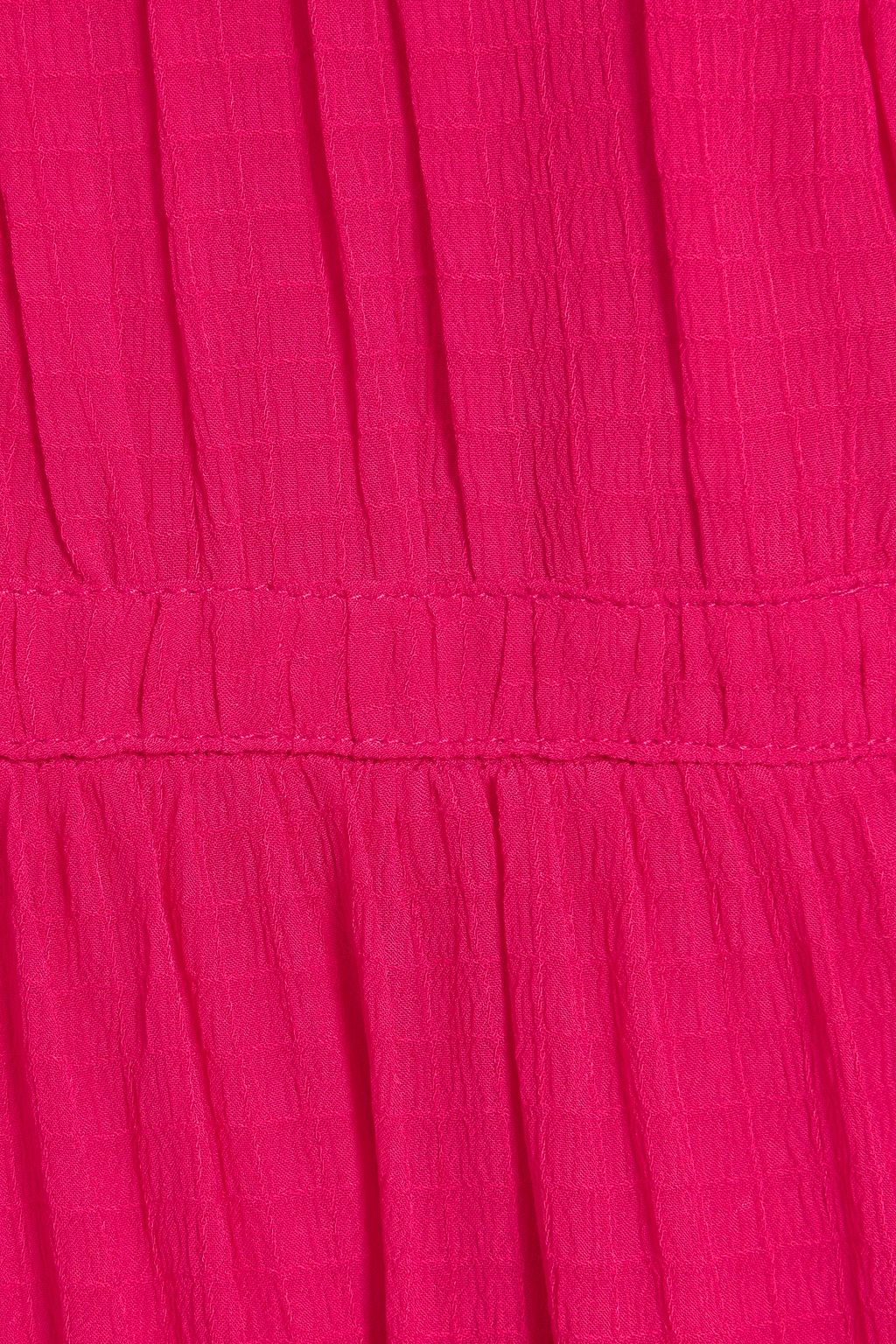 BA&SH Velma gathered ripstop midi dress